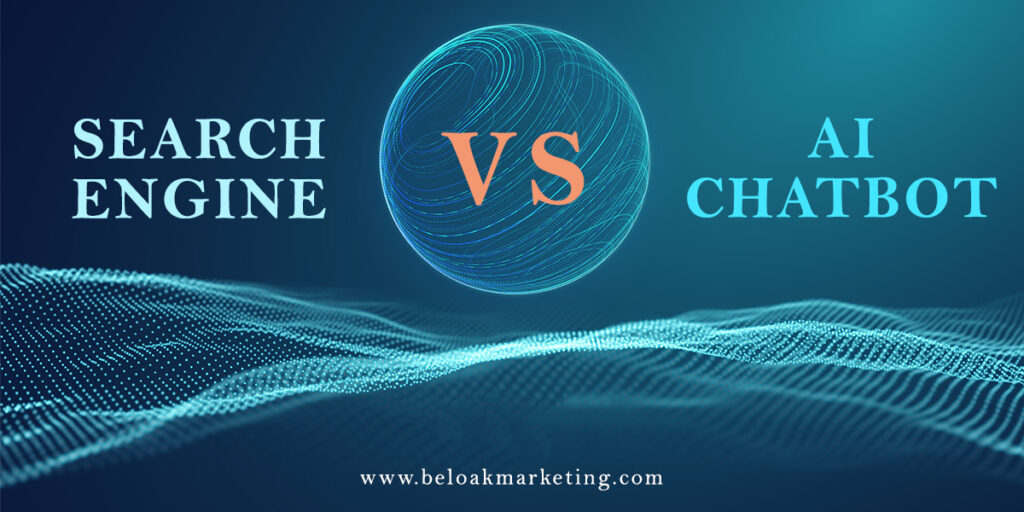 search engine vs ai chatbot