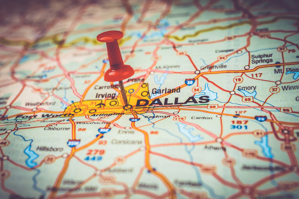Dallas In Map