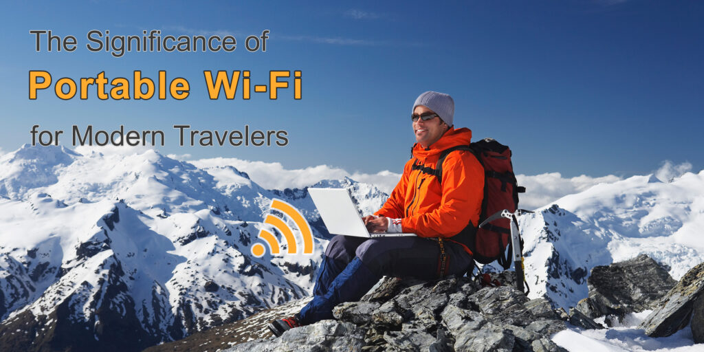 Traveler With Portable Wi-Fi