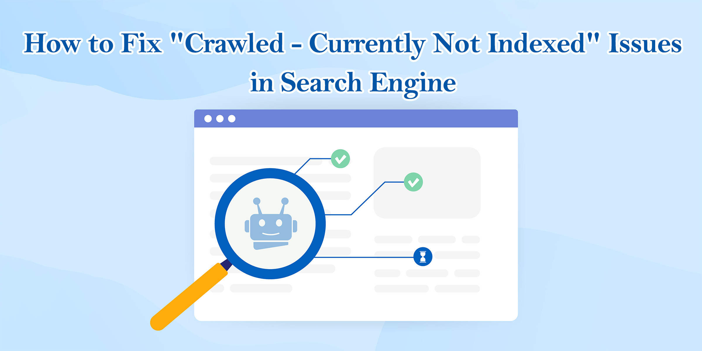 search engine crawled but not indexed