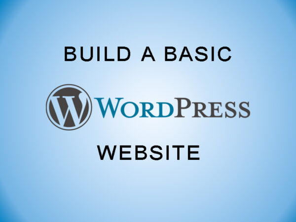 build a basic wordpress website