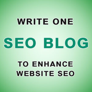 write one seo blog to enhance website seo
