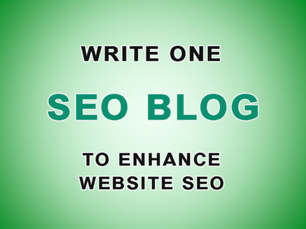 write one seo blog to enhance website seo