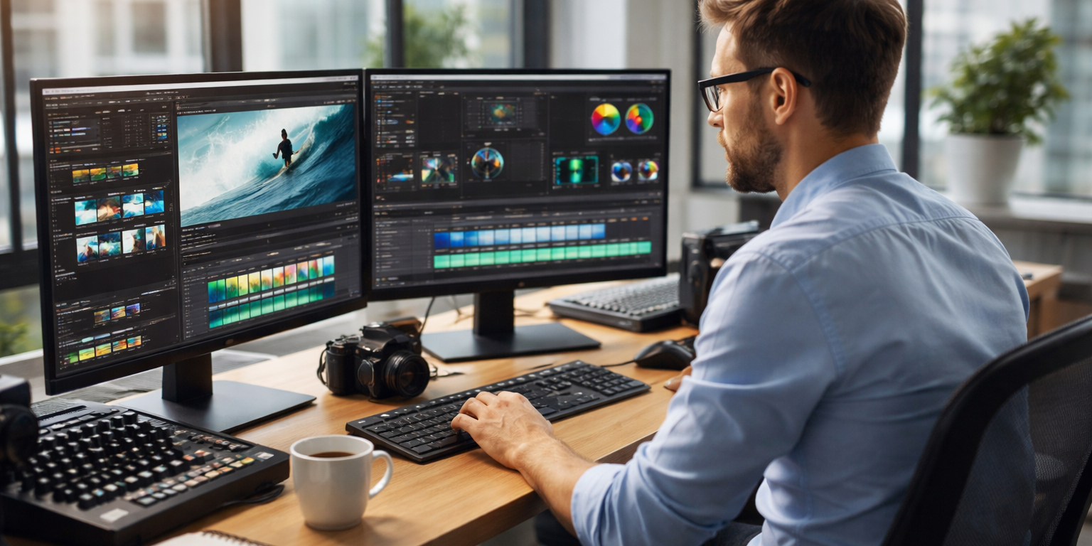 professional works on ai video generating